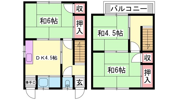 平松駅 徒歩7分 1階の物件間取画像